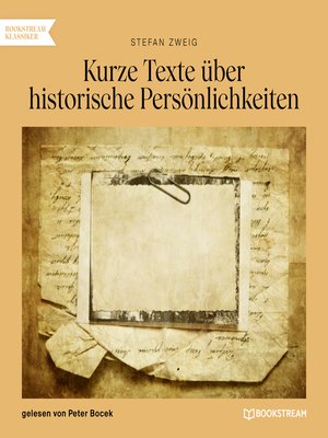 cover image of Kurze Texte über historische Persönlichkeiten